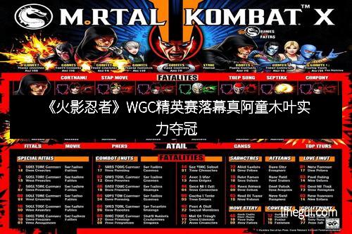 《火影忍者》WGC精英赛落幕真阿童木叶实力夺冠